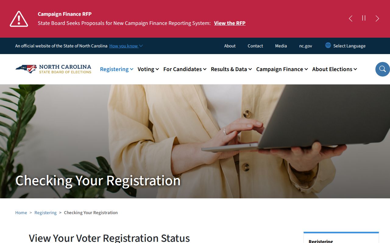 North Carolina voter registration checking guide